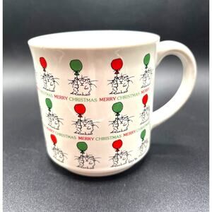 Vintage Sandra Boynton "Merry Christmas" Coffee Mug Circa 1980s Made in Japan
